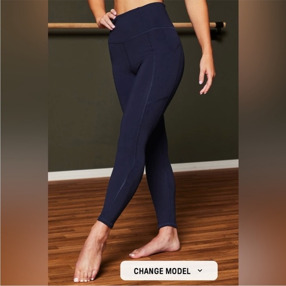 FABLETICS Navy Blue High-Waisted Legging Medium NWT - Picture 1 of 9